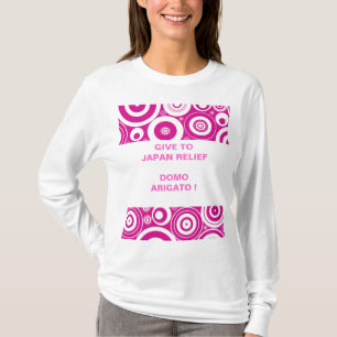 GEEF AAN JAPAN RELIEF SEISMIC WAVES T-SHIRT