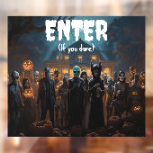 Geef aan of je Halloween Monsters durft Raamsticker (Vel 2)