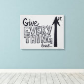 Geef alles maar op canvas afdruk (Insitu (Houten vloer))