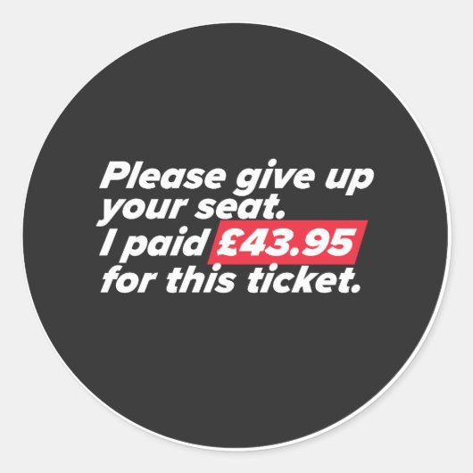 Geef alsjeblieft je plaats op ronde sticker (Voorkant)