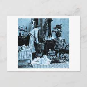 Geef Baby haar fles op 6  stereoview Briefkaart