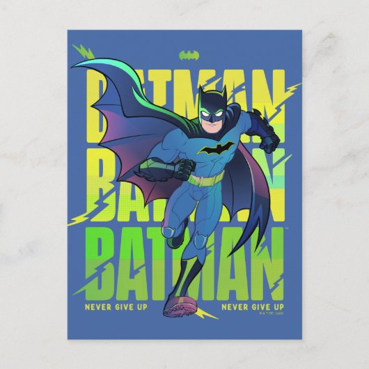 Geef Batman nooit op met grafisch programma (Voorkant)