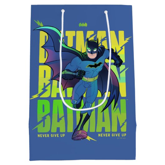 Geef Batman nooit op met grafisch programma Medium Cadeauzakje (Achterkant)