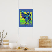Geef Batman nooit op met grafisch programma Poster (Keuken)