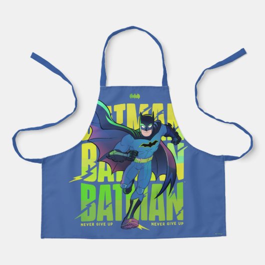 Geef Batman nooit op met grafisch programma Schort (Voorkant)