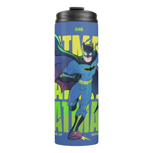 Geef Batman nooit op met grafisch programma Thermosbeker (Voorkant)