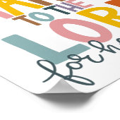 Geef Bedankt aan de Heer Hij is een goede Jezus He Poster (Hoek)