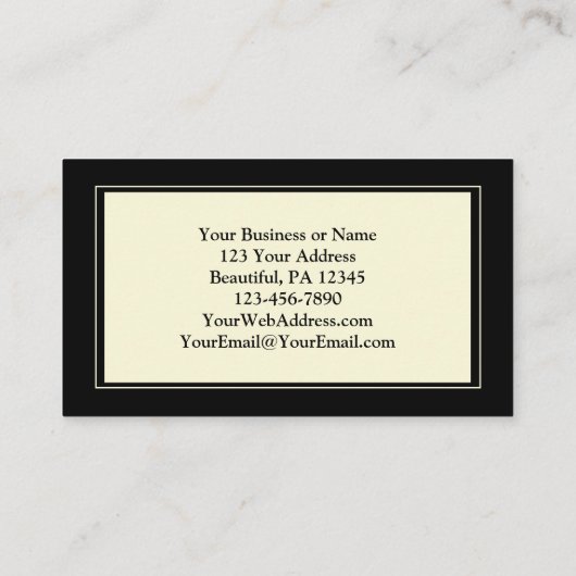 Geef Bedankt aan God, mooie herfstbladeren Visitekaartje (Achterkant)