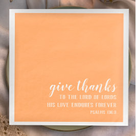 Geef Bedankt Bijbelse Schrift Christelijke Thanksg Servet