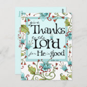 Geef Bedankt - Briefkaart (Voorkant / Achterkant)