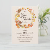 Geef Bedankt de Rustige Thanksgiving van de Blader Kaart (Staand voorkant)