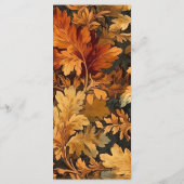 Geef Bedankt Elegant Horse Equestrian Thanksgiving Menu (Achterkant)