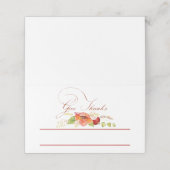 Geef Bedankt herfst floraal (Buitenkant ongevouwen)