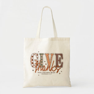 Geef Bedankt Herfst Tote Bag