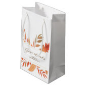 Geef Bedankt Herfstbladeren Thanksgiving Klein Cadeauzakje (Achterkant Gekanteld)