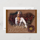 geef bedankt Indiër Feestdagenkaart (Voorkant / Achterkant)