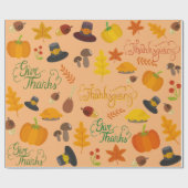 Geef Bedankt inpakpapier (Vlak)