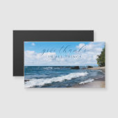 Geef Bedankt Inspirerend Beach Fotografie Magnet (Voorkant / Achterkant)