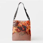 Geef Bedankt met de Thanksgiving van de Valsblad Crossbody Tas (Achterkant)