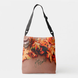 Geef Bedankt met de Thanksgiving van de Valsblad Crossbody Tas