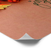 Geef Bedankt met de Thanksgiving van de Valsblad Poster (Hoek)