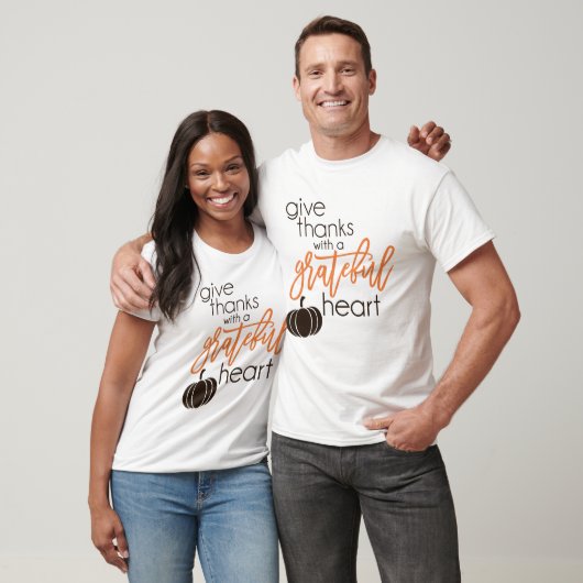 Geef Bedankt met een grateful hartslag T-shirt (Unisex)