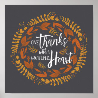 Geef Bedankt met een Grateful Heart Art Print