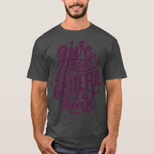 Geef Bedankt met een schitterende Herfst voor hart T-shirt
