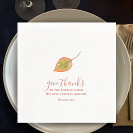 Geef Bedankt minimalistische waterverf Thanksgivin Servet