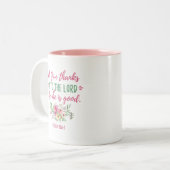 "Geef Bedankt" Mok Scriptkoffie (Voorkant links)