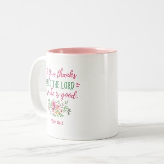 "Geef Bedankt" Mok Scriptkoffie (Voorkant links)