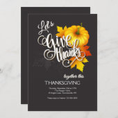 Geef Bedankt samen Thanksgiving Kaart (Voorkant / Achterkant)