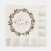 Geef Bedankt | Servetten van het Document van de (Voorkant)