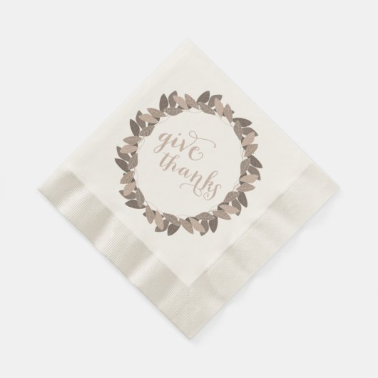 Geef Bedankt | Servetten van het Document van de (Hoek)
