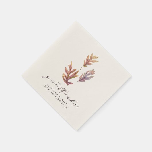 Geef bedankt Thanksgiving bladeren Servetten (Hoek)