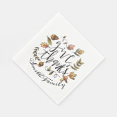 Geef Bedankt. Thanksgiving Familie Viering. Servetten (Hoek)