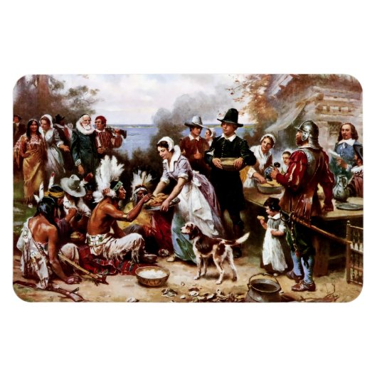 Geef Bedankt.Thanksgiving Gift Magnet Magneet (Horizontaal)