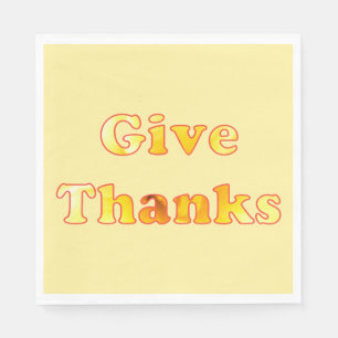 Geef Bedankt Thanksgiving Papier Napkins Servet