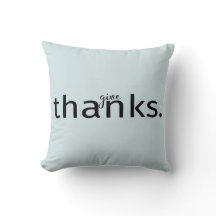 Geef Bedankt typografie op Pillow