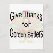 Geef Bedankt voor Gordon Setters Briefkaart (Voorkant)
