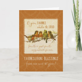 Geef Bedankt, want Hij is goed - Thanksgiving Feestdagen Kaart