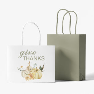 Geef Bedankt Waterverf Pumpkin Groot Cadeauzakje