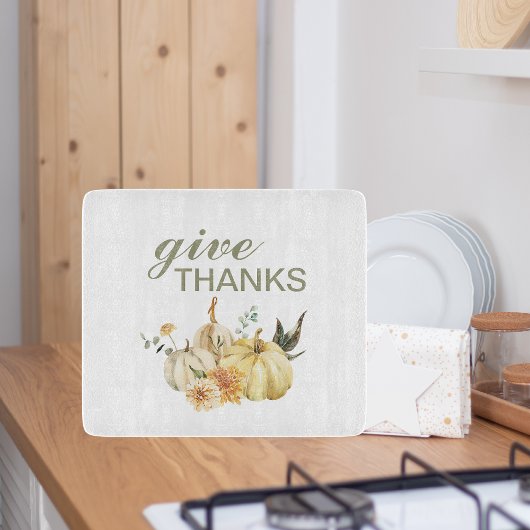 Geef Bedankt Waterverf Pumpkin Snijplank