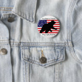 Geef beren een kans! ronde button 5,7 cm (In situ)