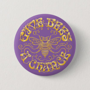 Geef Bijen een Kans Ronde Button 5,7 Cm
