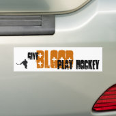 Geef bloedBumpersticker Bumpersticker (Op auto)