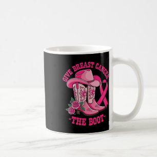 Geef borstkanker de Boot Cowgirl Cancer Awarene Koffiemok