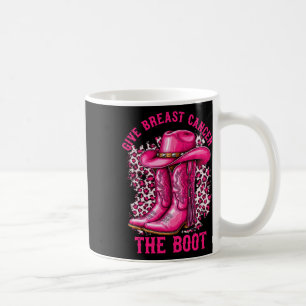 Geef borstkanker de Boot Cowgirl Cancer Awarene Koffiemok