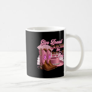 Geef borstkanker de Boot Cowgirl Cancer Awarene Koffiemok
