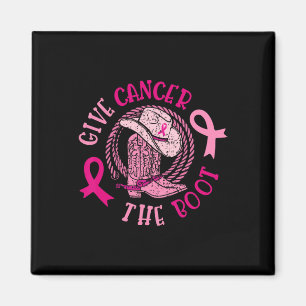 Geef borstkanker de Boot Cowgirl Cancer Awarene Magneet